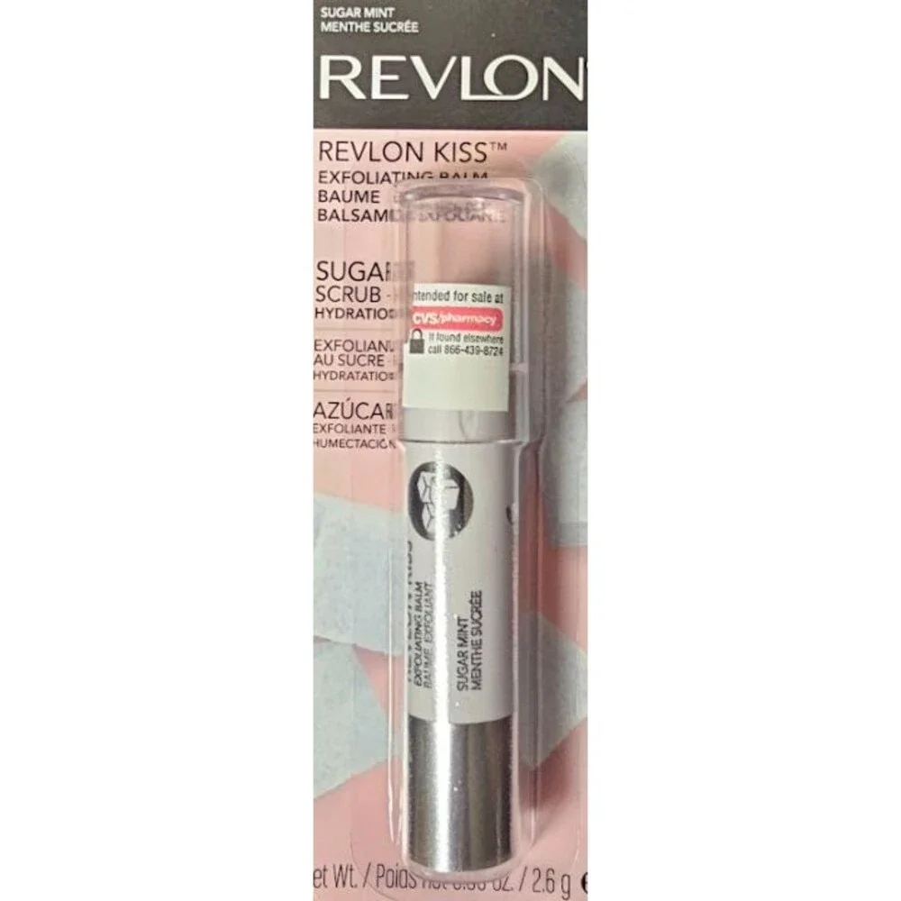 Revlon Kiss Sugar Mint Sugar Scrub Natural Fruit Oils Makeup